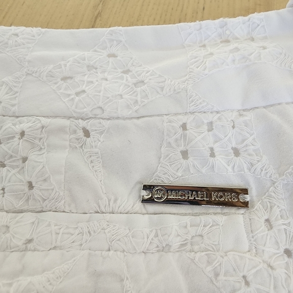 Michael by Michael Kors White Eyelet Shorts - Picture 4 of 5